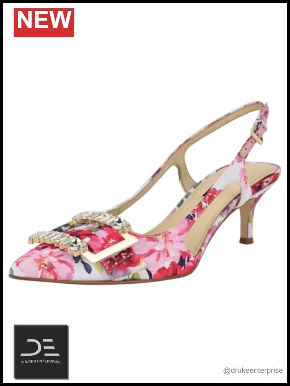 Women's Pointed Toe Slingback Stiletto Heels - Textile Upper
